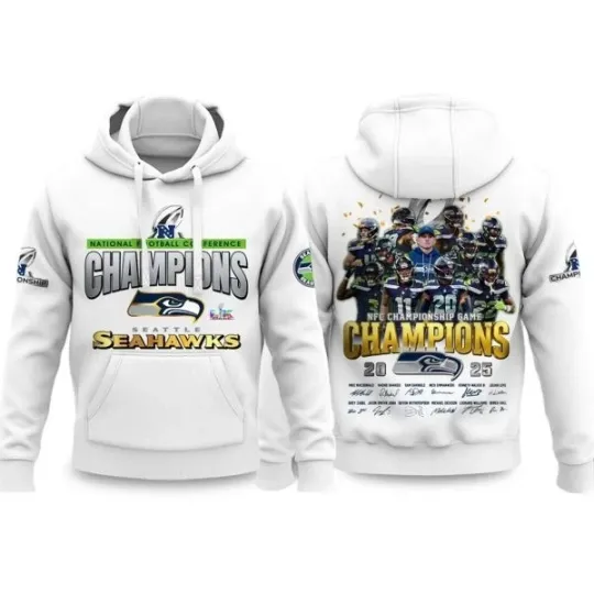 Discover Championship Game 2025 2026 Seahawks Hoodie