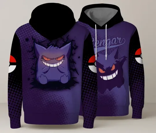 Discover Shadow King 3D Hoodie, Funny Kawaii Ghost Hoodie, Shadow King Hoodie Gift