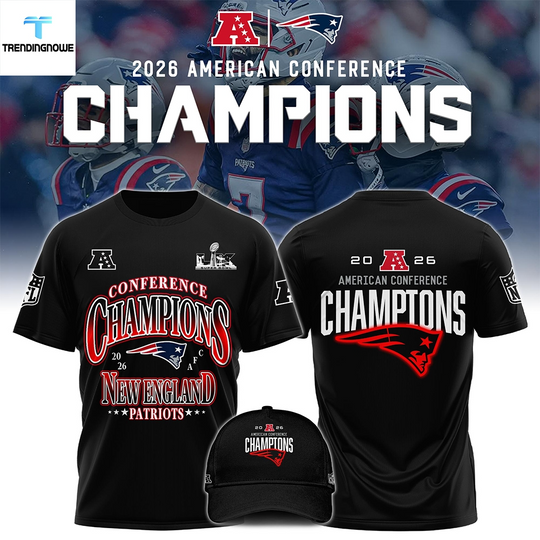 Discover New England Patriots Afc Champions 2026 Shirt
