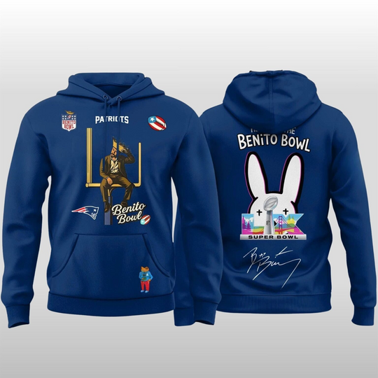 2026 New England Patriots Bad Bunny Super Bowl LX Halftime Show Hoodie Shirt