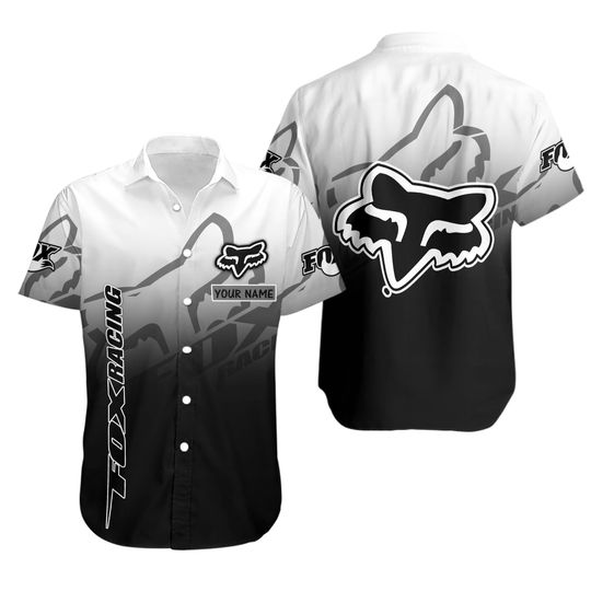 Hawaiian Shirt Fox Racing Custom Name Hawaii Shirt Design 3D Full Printed