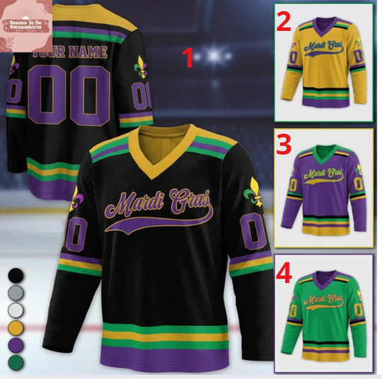 Discover Personalized Mardi Gras Festival 2026 Hockey Shirt Men's Fan Gear
