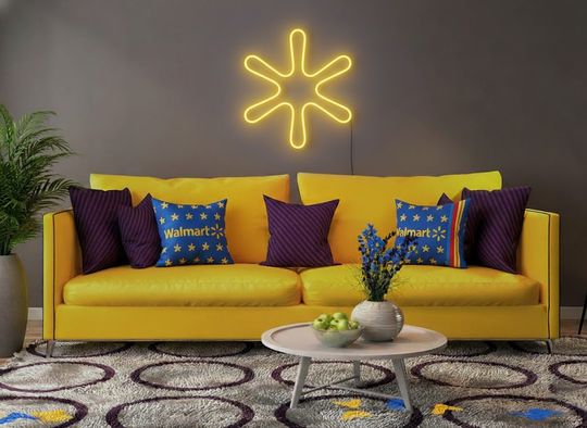 Walmart Neon Sign, Home Decor