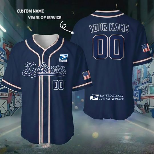 Discover Custom Postal Service Limited Edition Baseball Jersey