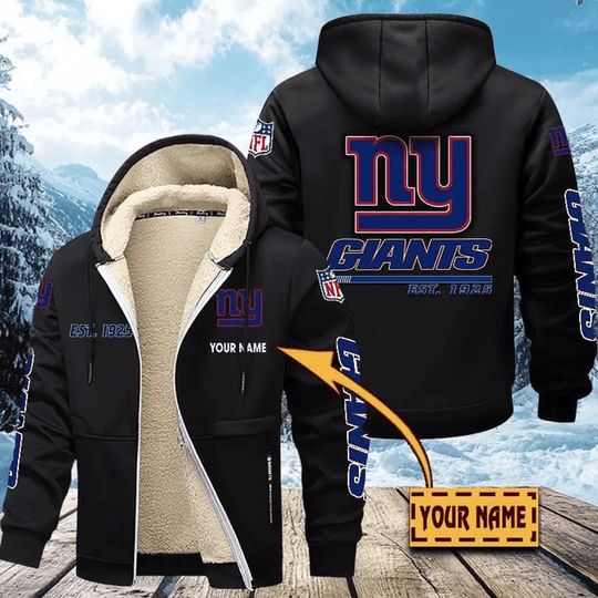 New York Giants | Hoodie Zip Velvet Coat