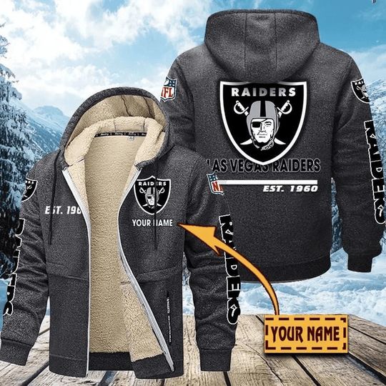 Las Vegas Raiders | Hoodie Zip Velvet Coat