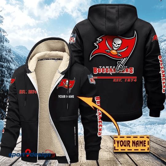Tampa Bay Buccaneers | Hoodie Zip Velvet Coat
