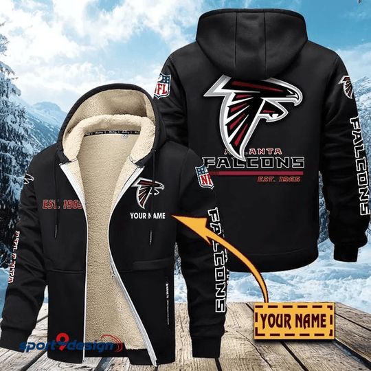Atlanta Falcons | Hoodie Zip Velvet Coat