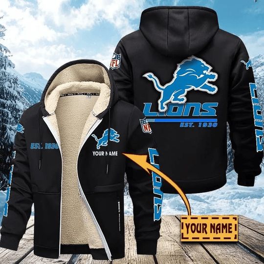 Detroit Lions | Hoodie Zip Velvet Coat