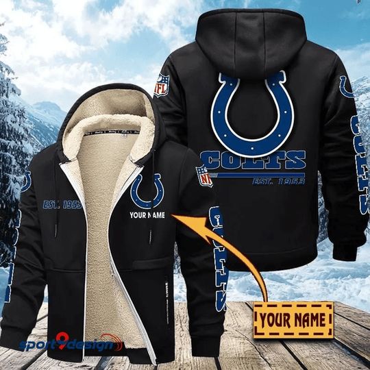 Indianapolis Colts | Hoodie Zip Velvet Coat