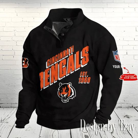 Cincinnati Bengals Stand Collar Sweatshirts