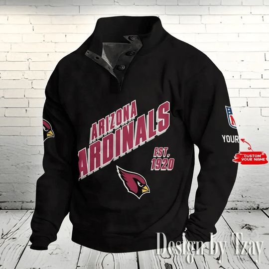 Discover Arizonna Cardinals Stand Collar Sweatshirts