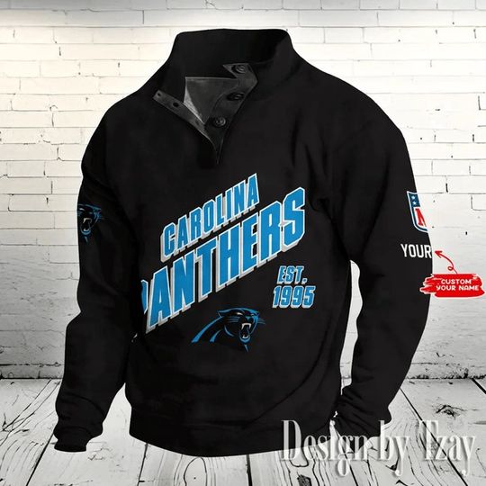 Carolina Panthers Stand Collar Sweatshirts