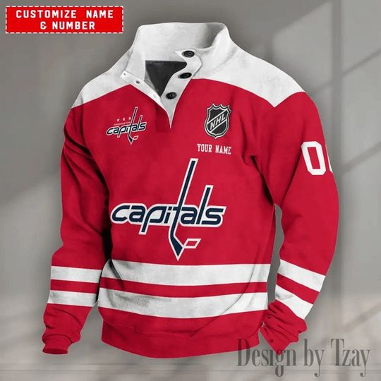 Washington Capitals Stand Collar Sweatshirts