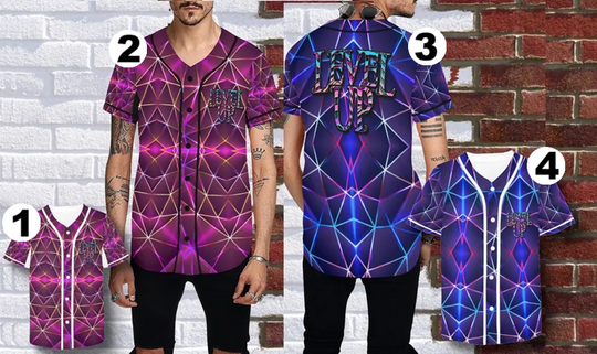 Level Up Jersey: Button-up Festival Rave Shirts for Men, Women, Unisex Ravers