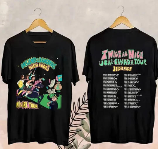 Discover Hot High Fade Band 2 Sides Twice As Nice Tour 2026 Shirt