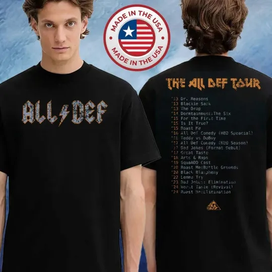 Discover All Def Merch All Def Tour 2026 Schedule Unisex T-Shirt