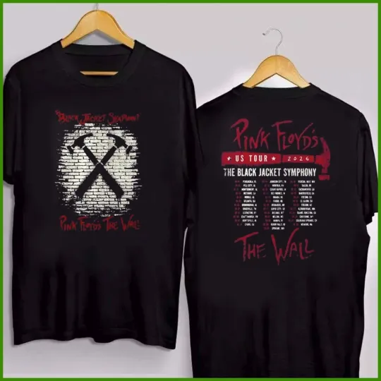 Discover The Black Jacket Symphony The Wall 2026 Us Tour Dates T-Shirts