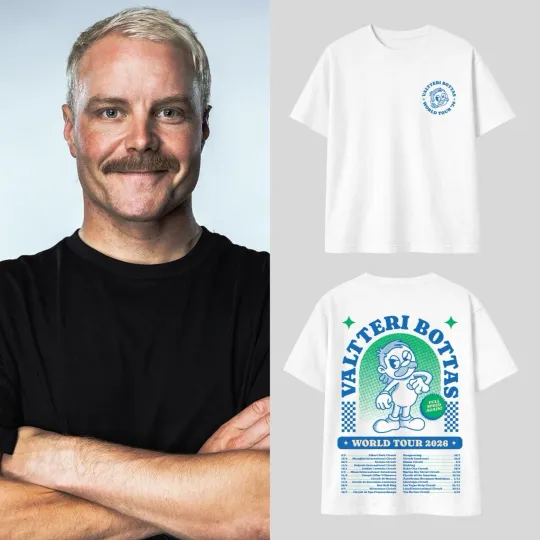 Discover Valtteri Bottas World Tour 2026 T-shirt