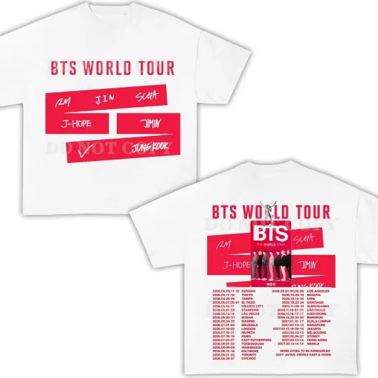 BTS 2026 World Tour Shirt - Bangtan Come Back Shirt