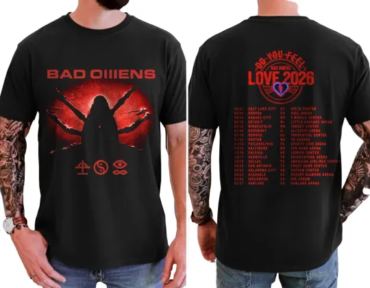 Discover Bad Omens Shirt, Love 2026 Tour T-Shirt, 2026 Concert Tour Merch