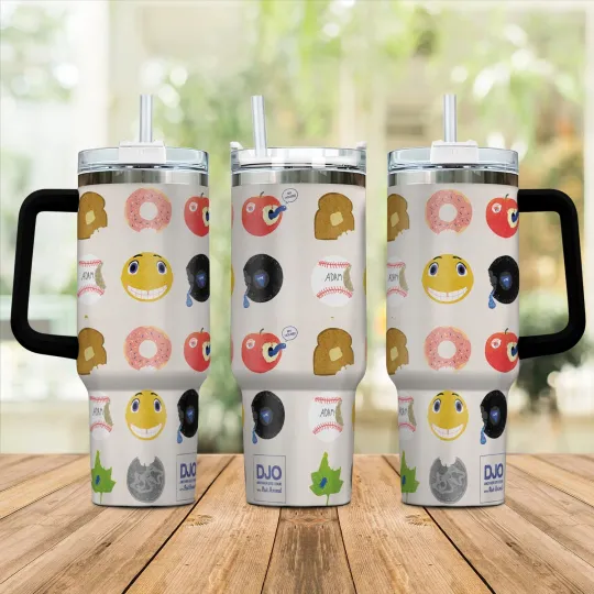 Discover DJO Tumbler 40oz with Handle - Stainless Steel Gift for Fans