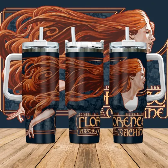 Discover Florence and The Machine 40oz Tumbler with Handle - Fan Gift