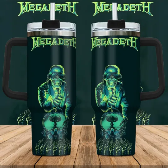 Megadeth 40oz Tumbler with Handle