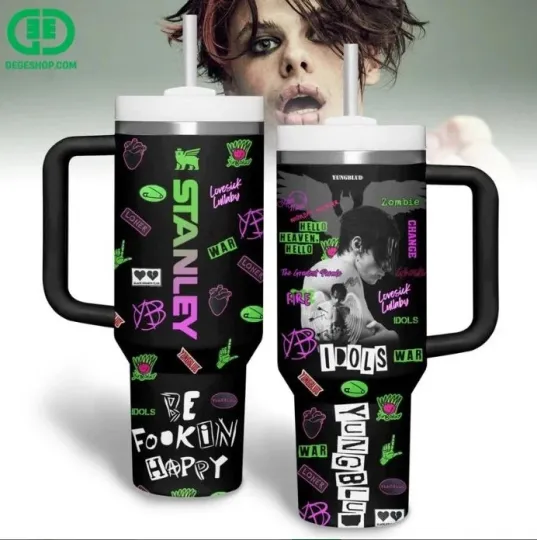 Discover Yungblud Idols 40Oz Tumbler with Handle for Fans