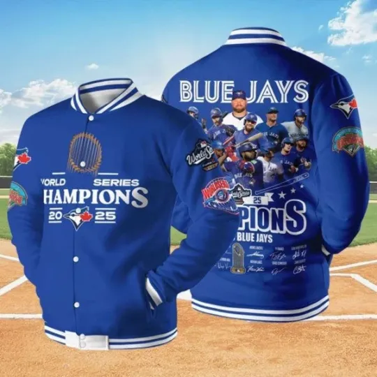 Discover 2025 Blue Jays World Series Champions Baseball Jacket