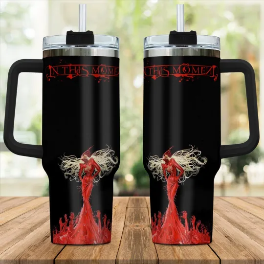 Discover 40 oz Handle Tumbler - Hot In This Moment Gift for Fans