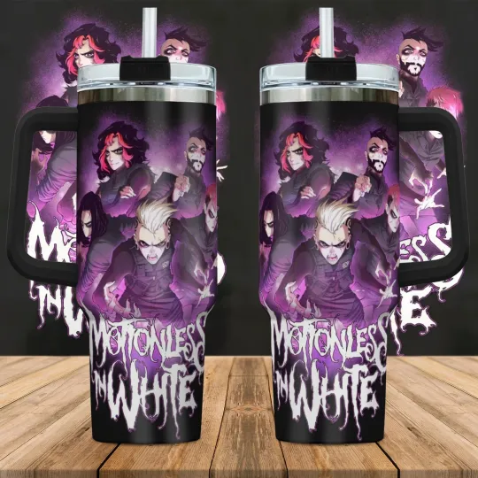Discover New Popular MOTIONLESS IN WHITE  Tumbler 40oz Gift For Fans  SS194