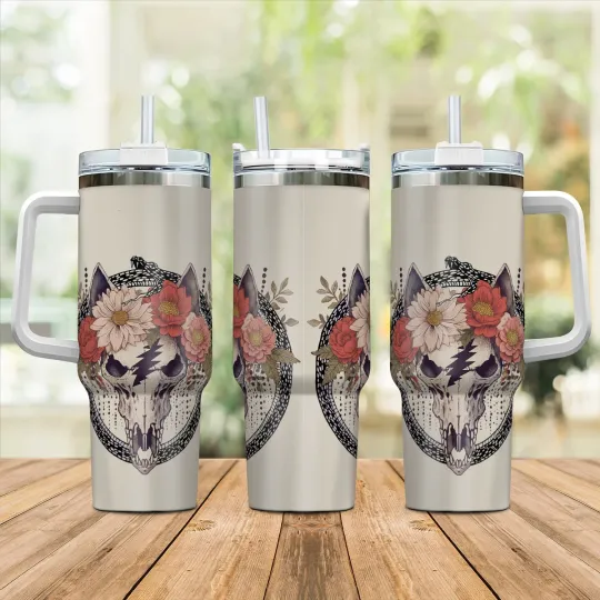 Discover Bob Weir Wolf Bros Tumbler 40oz with Handle for Fans