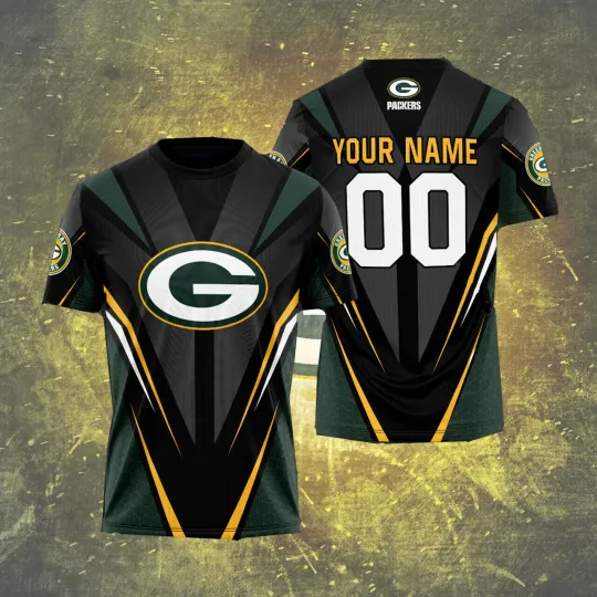 Discover Personalized Packers Football Team 3D AOP T-Shirt Gift Unisex Fan