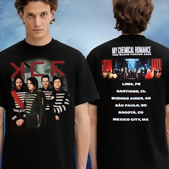 My Chemical Romance Merch Tee The Black Parade 2026 Schedule Unisex T-Shirt