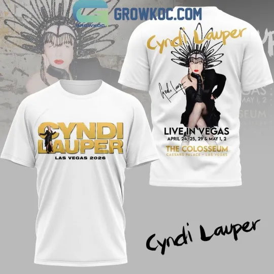 Discover Cyndi Lauper Las Vegas 2026 AOP 3D T-Shirt