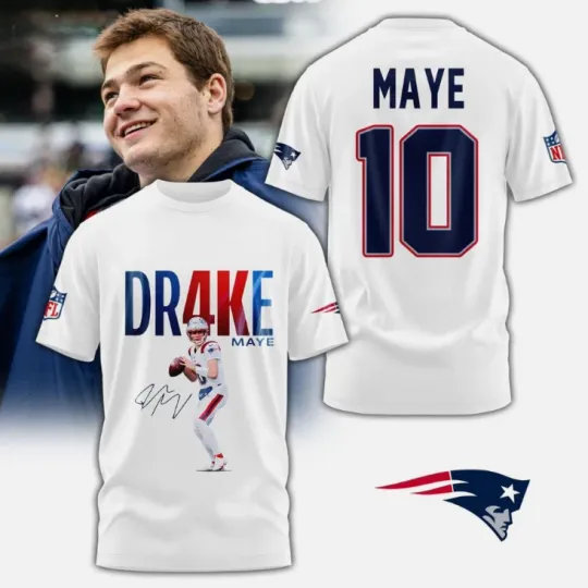 Discover New England 2026 Maye 10 T-Shirt 3D Gift For Birthday