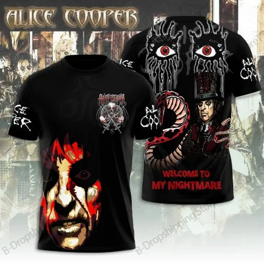 Discover Alice Cooper Band Gift For Fans 3D T-shirt