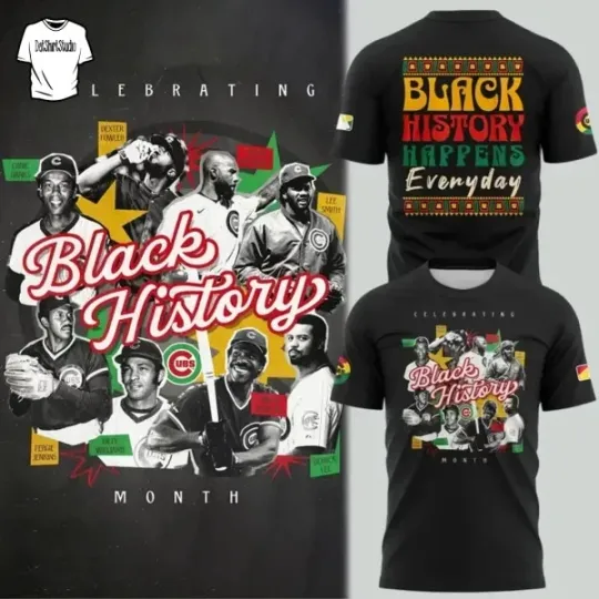 Chicago Cubs Black History Month Limited Edition T-Shirt 3D