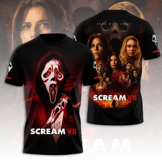 Discover Scream 2026 3D Tshirt