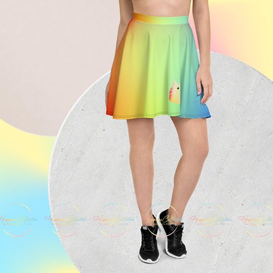Discover Iridescent Cat Women's Summer Skater Skirt