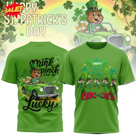 Discover Buc-ee’s St. Patrick’s Day Lucky 3D T-Shirt