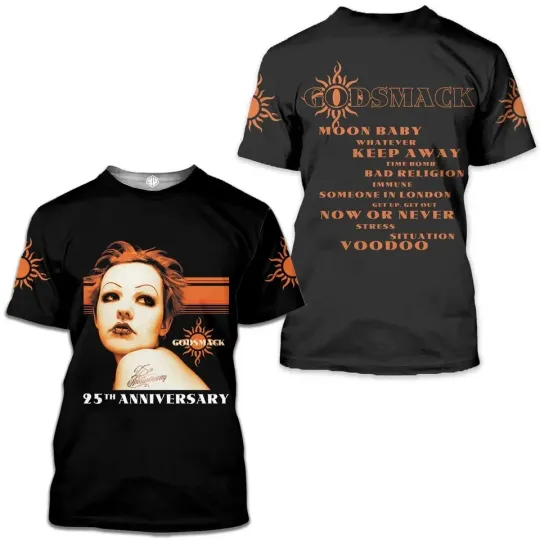 Discover Godsmack 2023 Music Tour 3D T-shirt Classic