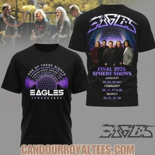 Discover Eagle Final 2026 Sphere Shows 3D AOP T-Shirt Unisex Fan Gift