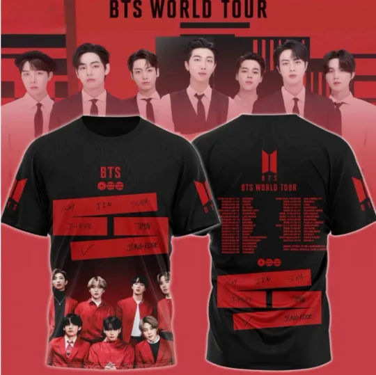 BTS WORLD TOUR 2026 Limited Edition T-shirt 3D