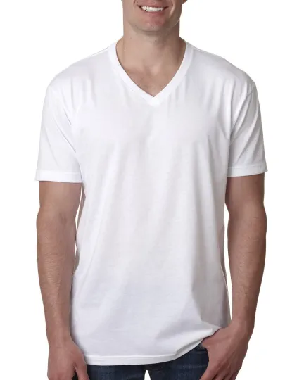 Discover Next Level Apparel Men's CVC V-Neck Stylish T Shirt Casual Plain T-Shirt - 6240