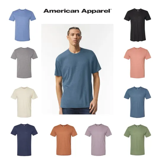 Discover American Apparel TR401 Unisex Triblend Track T-Shirt Short Sleeve