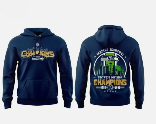 Discover Seahawks 2026 West Division Hoodie 3D