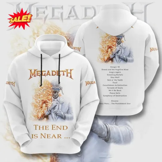2026 Megadeth 3D Hoodie