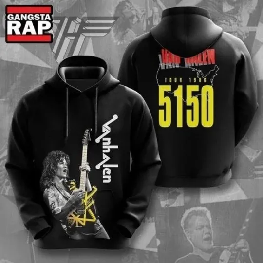 Discover Van Rock Band 5150 Hoodie 3D Gift For Valentine